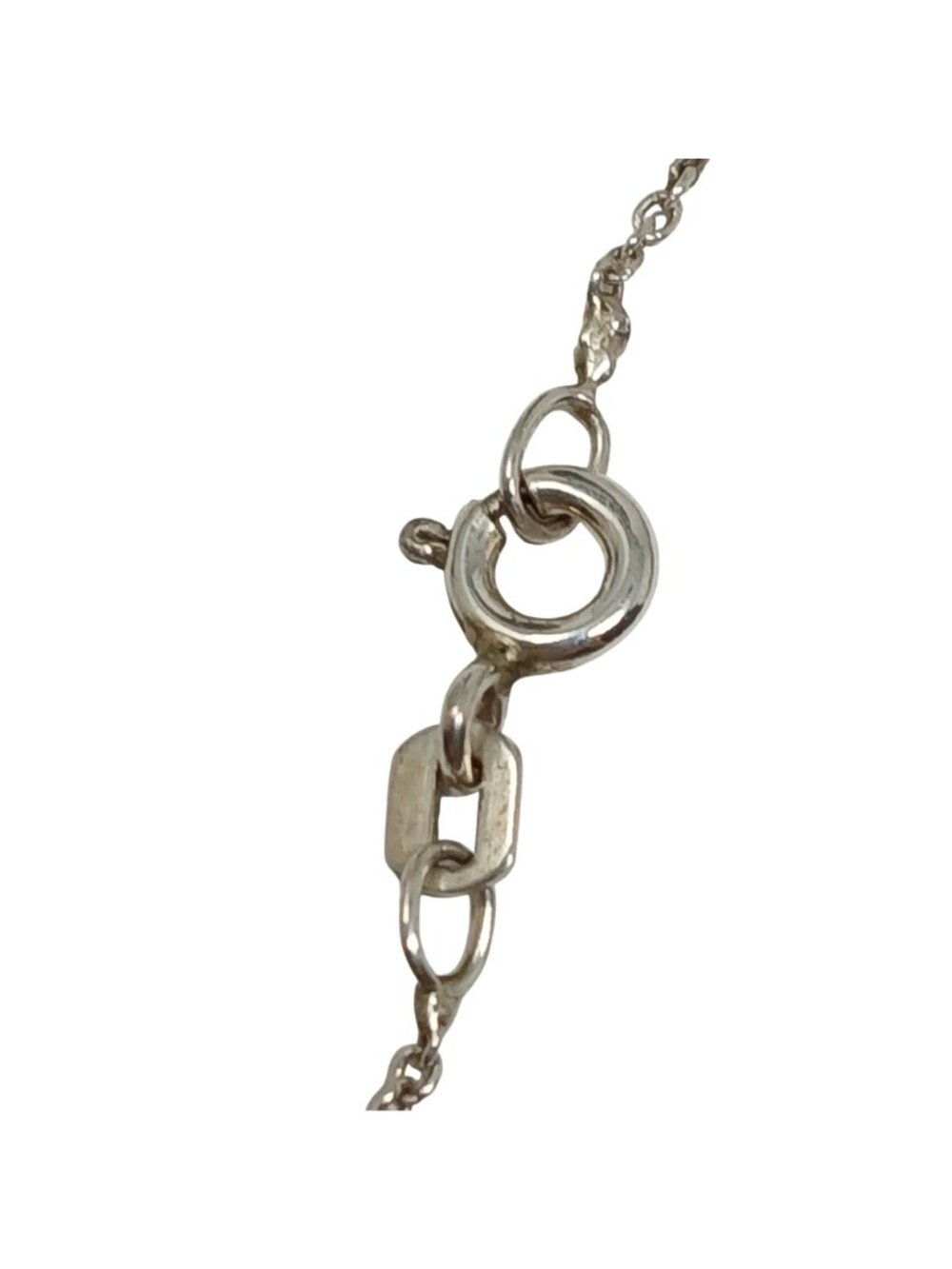Sterling Silver Cubic Zirconia 5 Graduated Drop Pendant Necklace 17" Chain #ST-4 - Picture 7 of 11